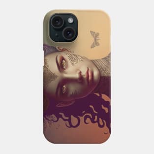 Girl with tattoos and a tiger emblem Phone Case