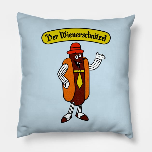 Der Wienerschnitzel Pillow by DustinCropsBoy