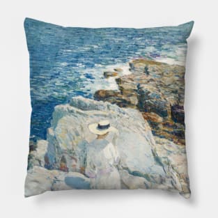 The South Ledges, Appledore by Childe Hassam Pillow