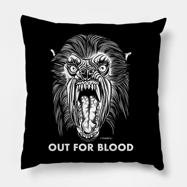 Out For Blood Pillow by sampierson