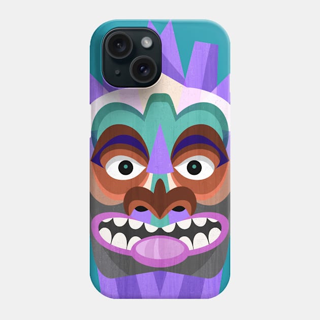 Tropical Tiki Mask Phone Case by AntiqueImages