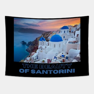 The Beauty of Santorini Tapestry