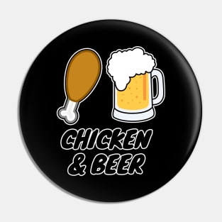 Chicken And Beer Pin