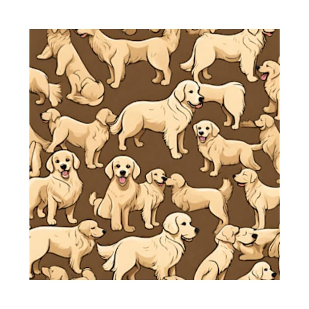 golden retriever pattern by badrhijri