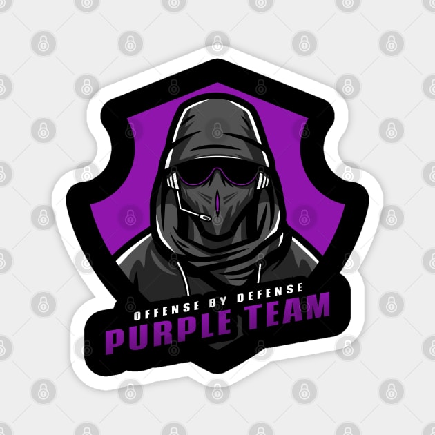 Purple Team | Hacker Design Magnet by leo-jess