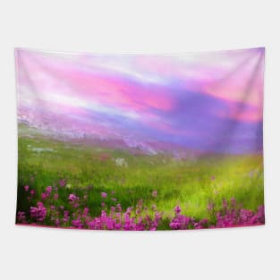 Pink Field Tapestry