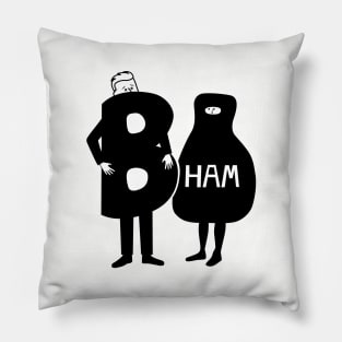 TKAM Boo Ham black Pillow