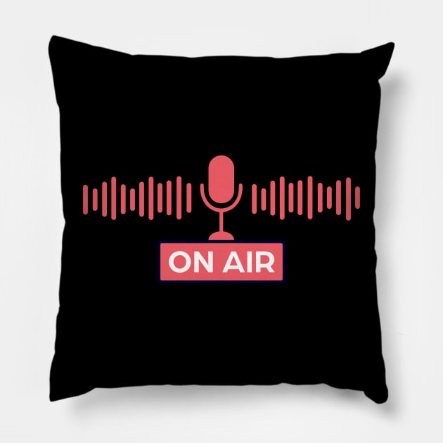 On Air Radio Pillow by Norse Magic