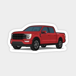 Car truck off road f-150 red Magnet