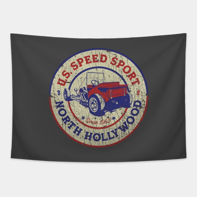 U.S. Speed Sport North Hollywood 1953 Tapestry by JCD666