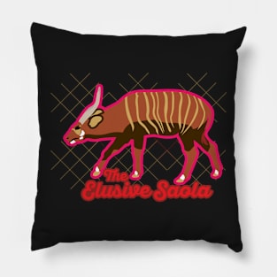 The Elusive Saola Pillow