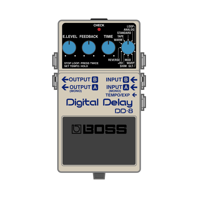Boss DD-8 Digital Delay Guitar Effect Pedal by conform