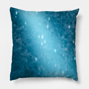 Cool blue cosmos Pillow