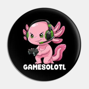 Gamer Axolotl Pin