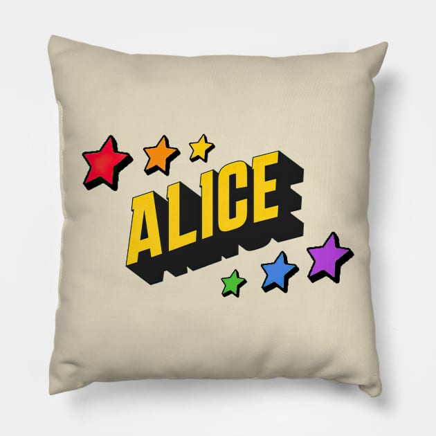 Alice - Personalized Style Pillow by Jet Design