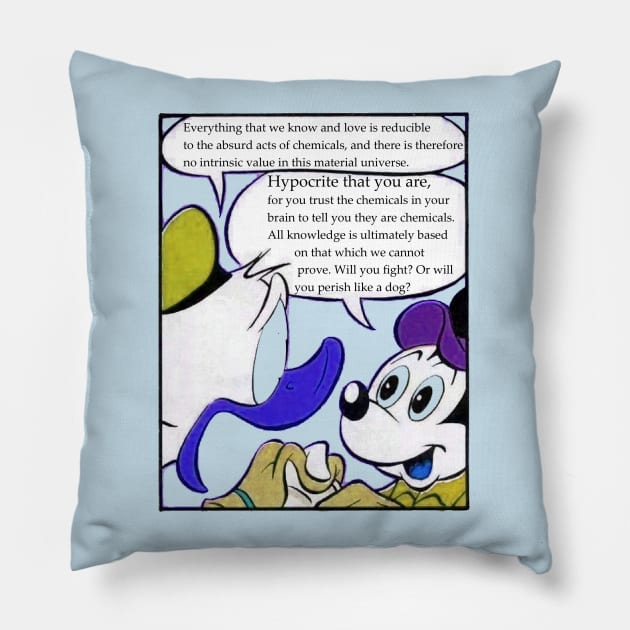 Fideism - Hypocrite That You Are Conversation Pillow by neememes