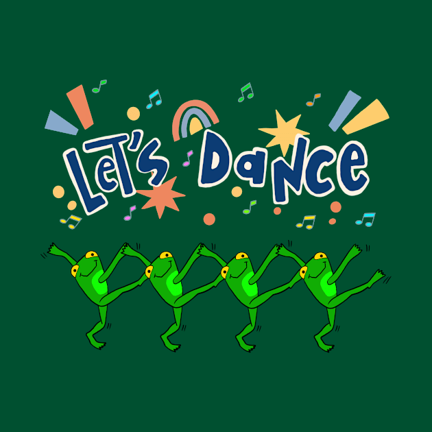 Let’s dance! Frog dance! by IdinDesignShop