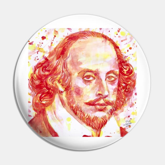 WILLIAM SHAKESPEARE - watercolor portrait .1 Pin by lautir