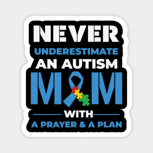 Autism Mom Prayer Autism Awareness Gift for Birthday, Mother's Day, Thanksgiving, Christmas Magnet