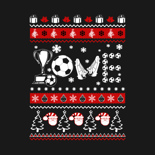 Soccer Christmas T shirt Gift Boy Girl Adult by TeeAaron