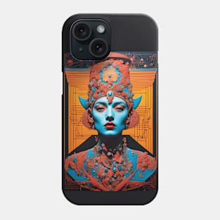 Kaleidoscopic Gaze: Multifaceted Portrait of Colorful Elegance Phone Case