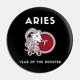 ARIES / Year of the ROOSTER Pin