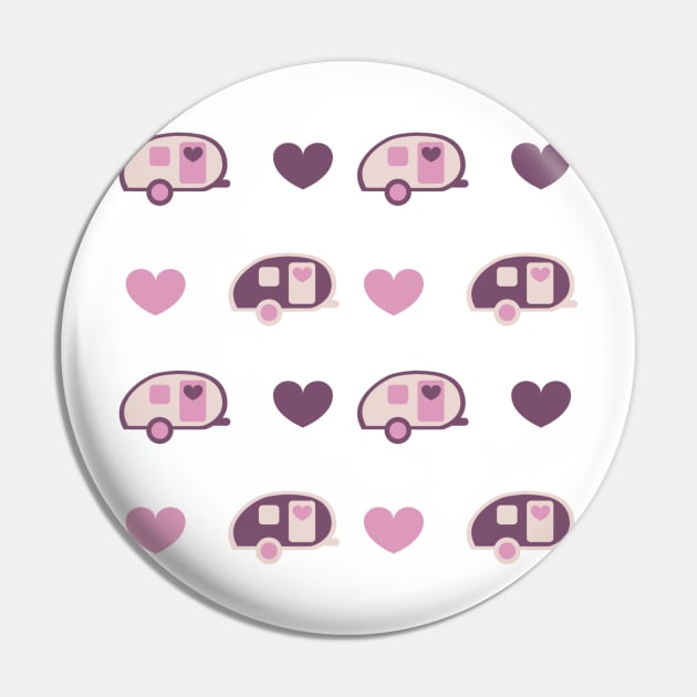 Teardrop Trailer Pink Pin by UnderwaterSky