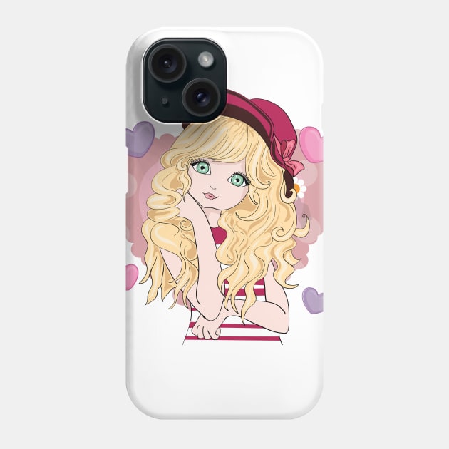 beautiful and cute girl Phone Case by PG