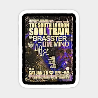 POSTER TOUR - SOUL TRAIN THE SOUTH LONDON 124 Magnet