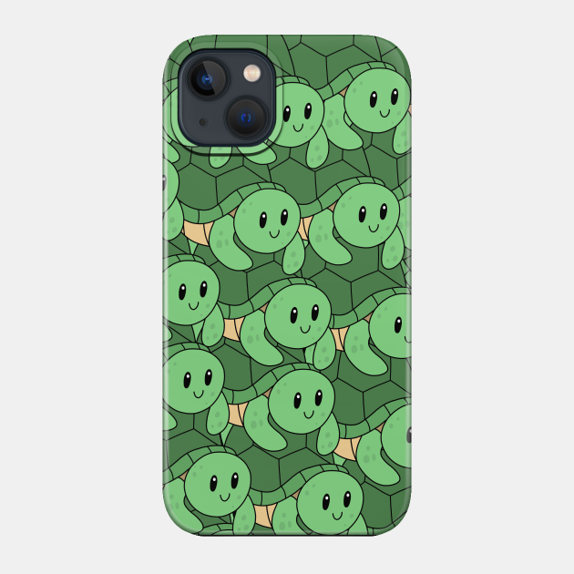 Green Sea Turtle Pattern - Turtle - Phone Case