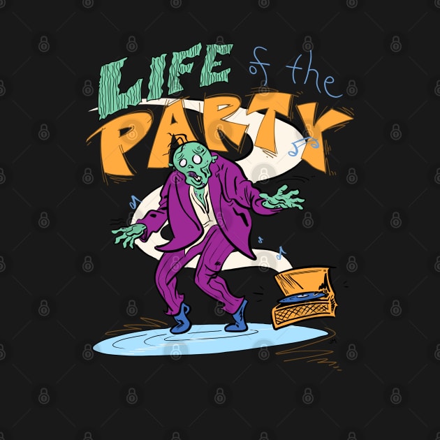 Dancing Zombie- Life of the Party by captainhuzzah