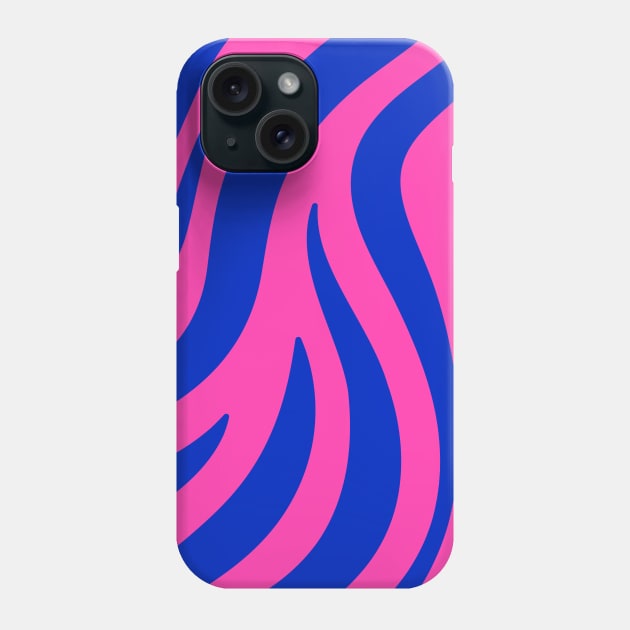 Pink and Blue Zebra  Skin Pattern Phone Case by Gift-Place