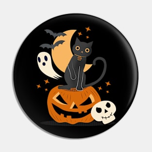 Black Magic Cat Pin