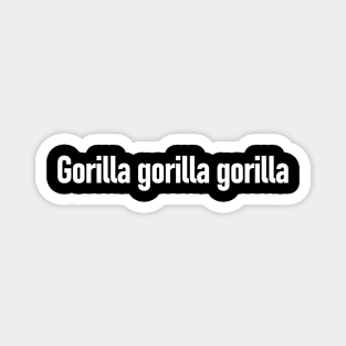 "Gorilla Gorilla Gorilla" Scientific Name, Western Lowland Gorilla Magnet