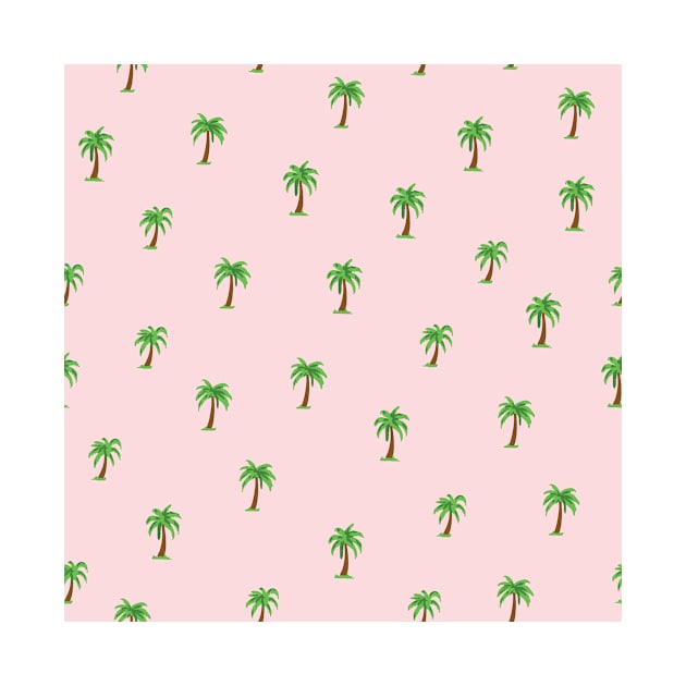 Pink Palm Tree Print by NewburyBoutique