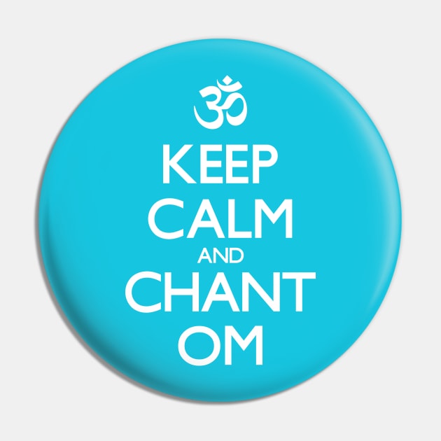 "Keep Calm and Chant Om" sign Pin by leyaelena