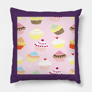 Cupcake Pattern Pillow