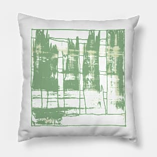 Liminal Space in Pistachio Abstraction and white background Pillow