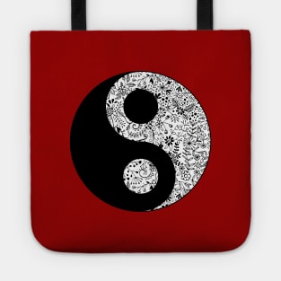 Floral YinYang Tote