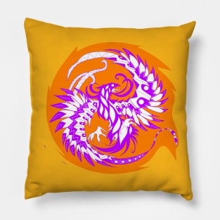 phoenix in the sun ecopop Pillow