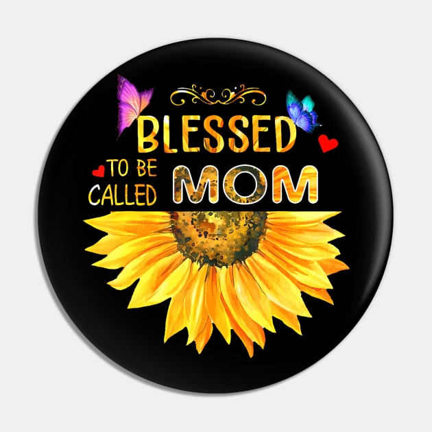 Blessed To Be Called Mom And Grandma Sunflower Mothers Day Pin by Joyful Jesters