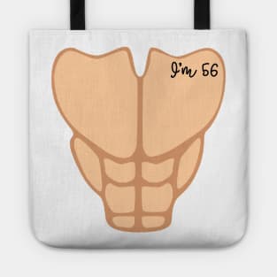 Six Pack I'm 56th Birthday Funny Men Tote