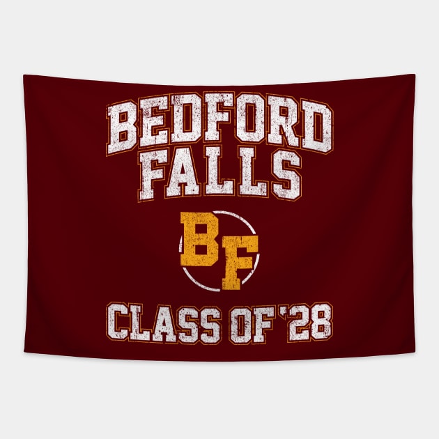 Bedford Falls Class of 24 Tapestry by huckblade