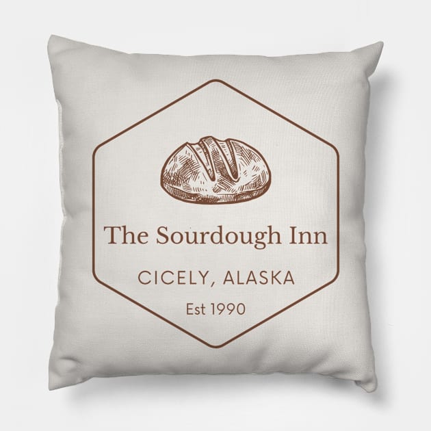 Northern Exposure The Sourdough Inn Cicely Alaska Moose Pillow by SonnyBoyDesigns