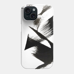 Black Brush Phone Case