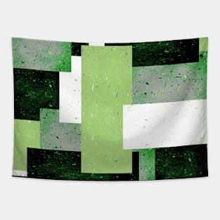 Aromantic Pride Overlapping Speckled Rectangles Tapestry