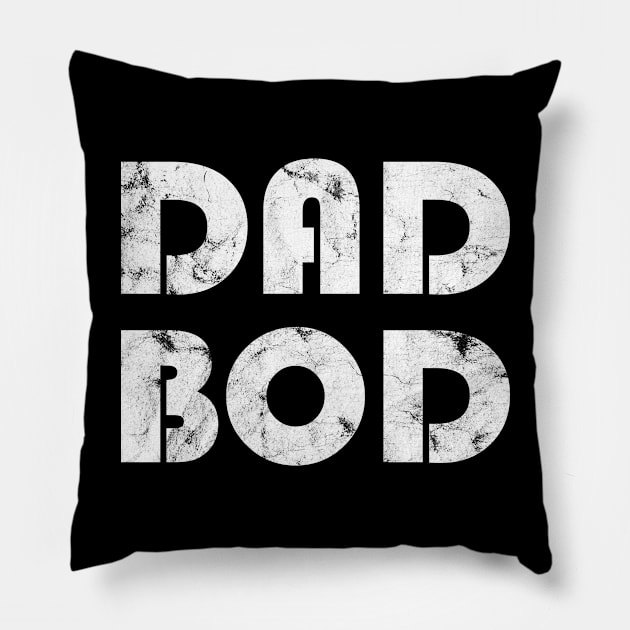 Funny Father's Day Dad Bod Pillow by silentboy