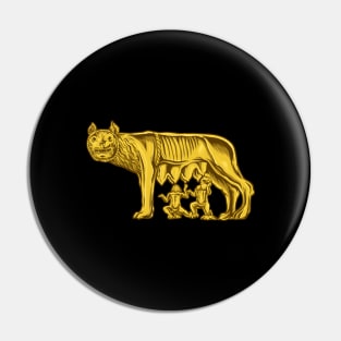 Capitoline Wolf Pin