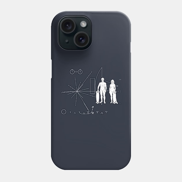 Pioneer plaque Skateboard Phone Case by Manikool