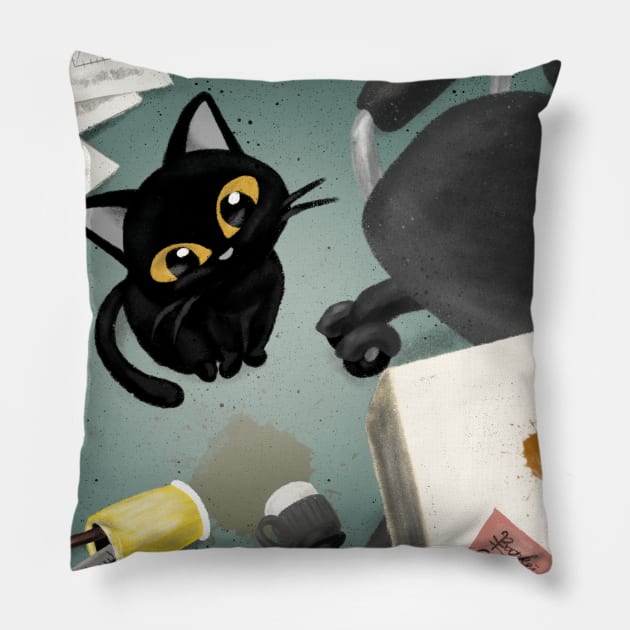 At the office Pillow by BATKEI